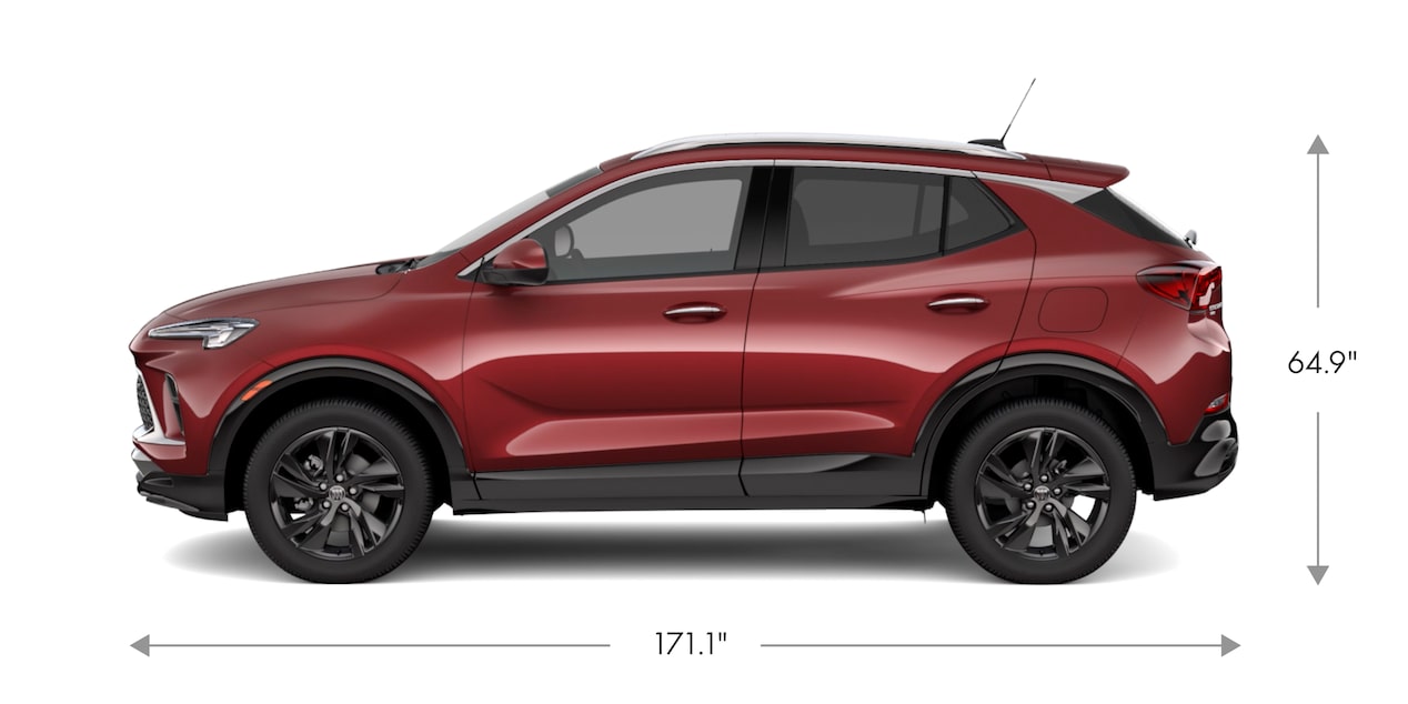 Side Profile Of The 2024 Buick Encore GX ST With Specs