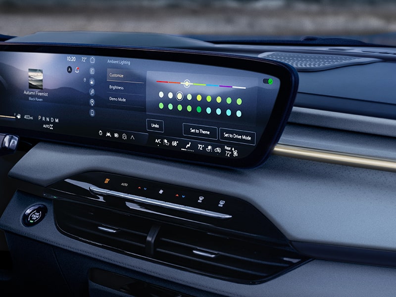 Front Display and Infotainment Screen in a 2025 Buick Enclave