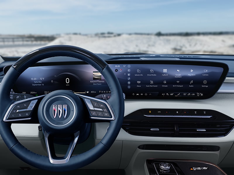 Close-up of 2025 Buick Enclave Interior Infotainment Screen