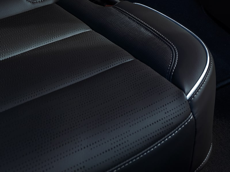 Close-up of Black Seating in a 2025 Buick Enclave