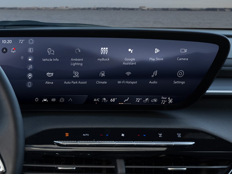 Close-up View of the Infotainment Screen in a 2025 Buick Enclave