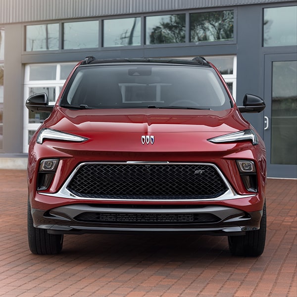 A Head-on View of a Red 2025 Buick Encore GX