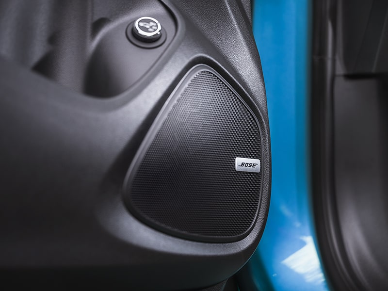 Close-up View of a 2025 Buick GX Premium Bose Speaker in Door