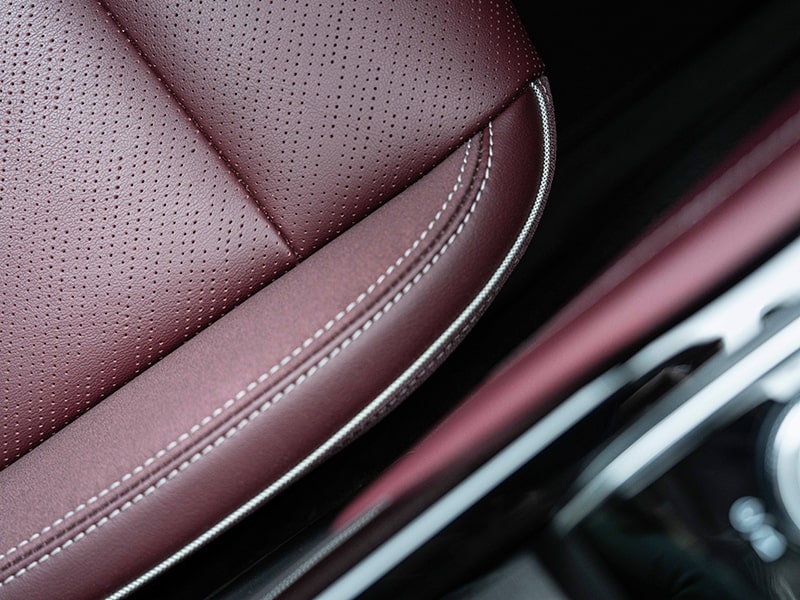 Close-up of the Stitching on Seating in a 2025 Buick Envision ST Sporty SUV