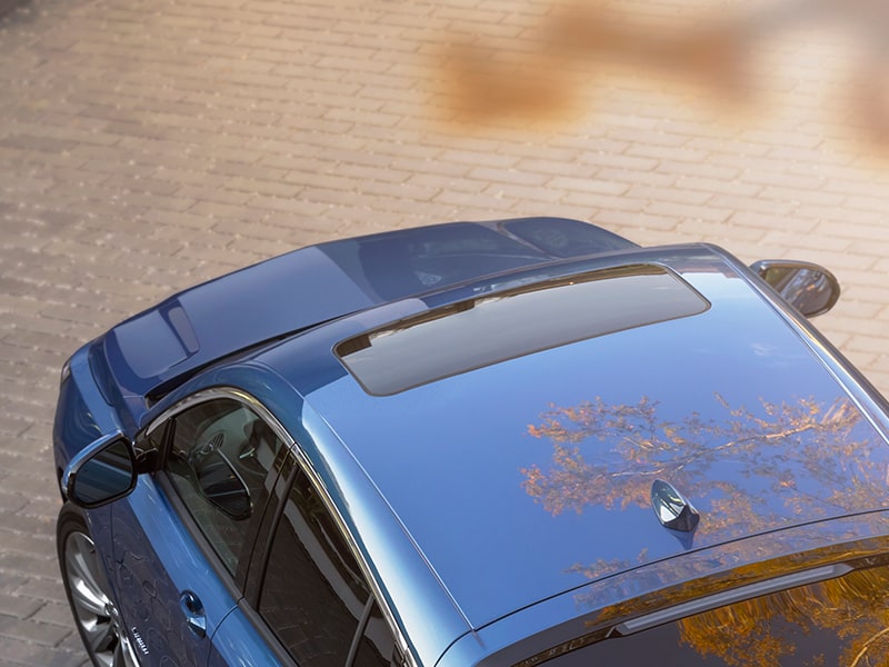 Angled Birdseye View of a Buick Envista SUV with a Moonroof Feature