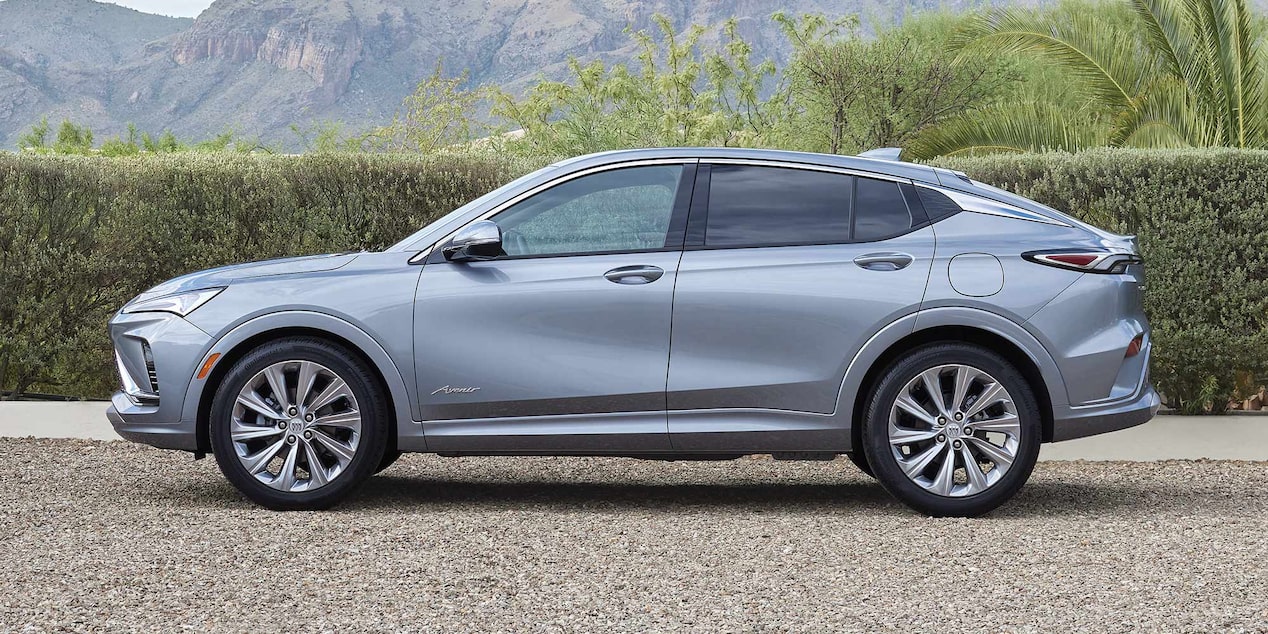 Driver Side View of the 2025 Buick Envista Parked on a Gravel Road