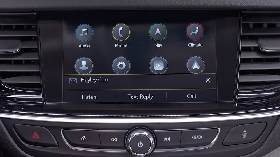 The Hands-Free Texting Feature Displayed on the Buick Infotainment System