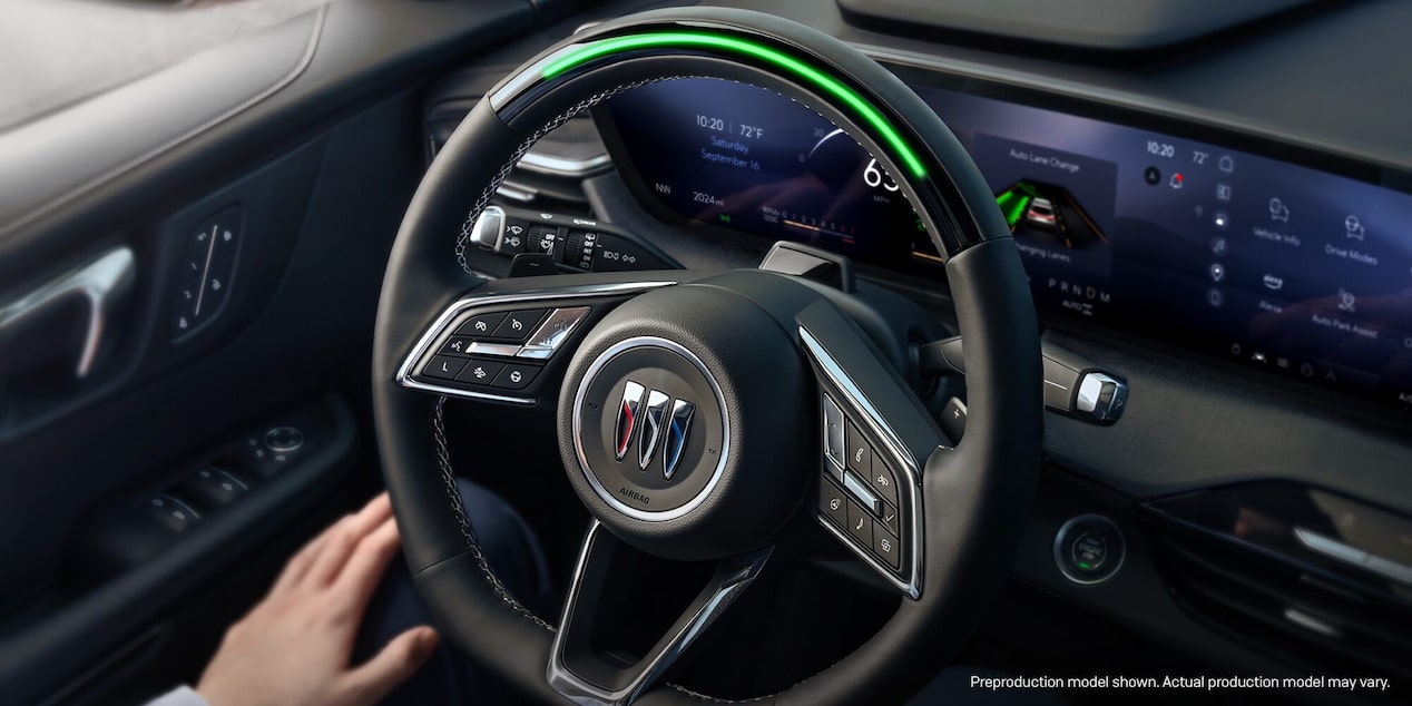 Driver Using the Super Cruise Feature in a 2025 Buick Enclave SUV"