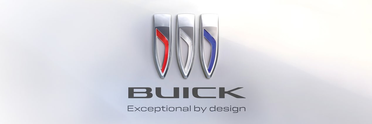 Buick Logo with Text Overlay "Exceptional by Design"