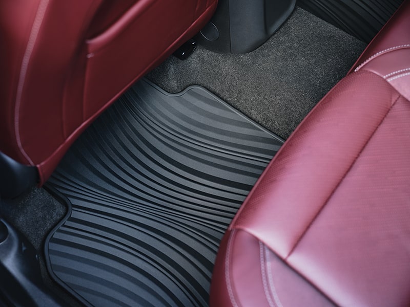 Close-up View of the Second-Row Premium All-Weather Floor Mats in the Buick Envision