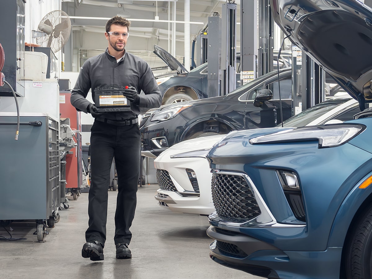 Buick Certified Service Technician Working on a Buick Vehicle