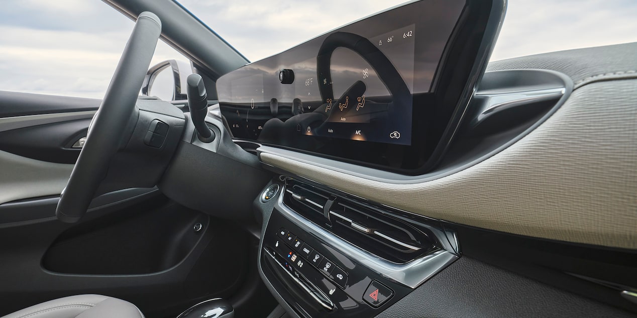 Side View of the Buick Envista 11-inch Infotainment System