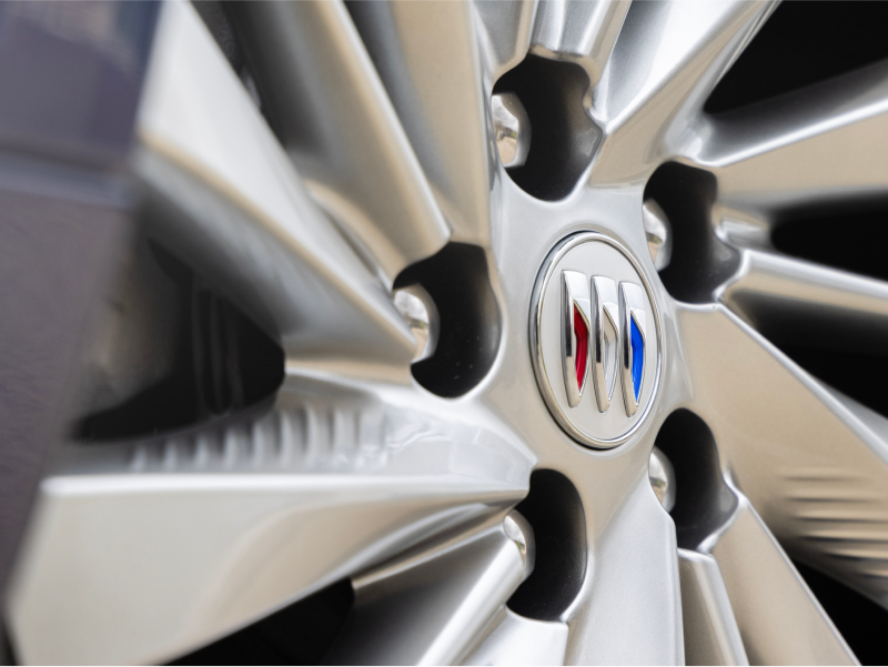 Close-up of the Wheel on a 2024 Buck Envision SUV